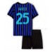 Inter Milan Manuel Akanji #25 Hjemmedraktsett Barn 2025-26 Korte ermer (+ Korte bukser)